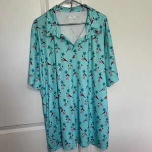 BCG Aqua Tropical Polo Shirt